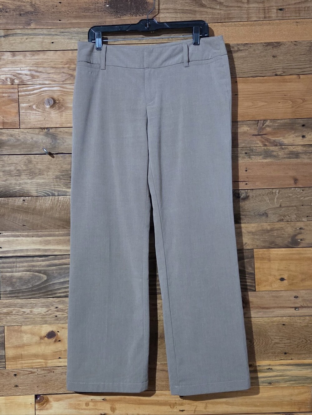 Dress Pants Beige Straight Leg Stretch Career Office Size 8 Tailored AB Studio